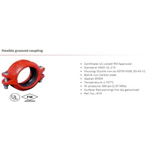 Flexible grooved coupling