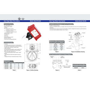 Vane Type Water Flow Switch