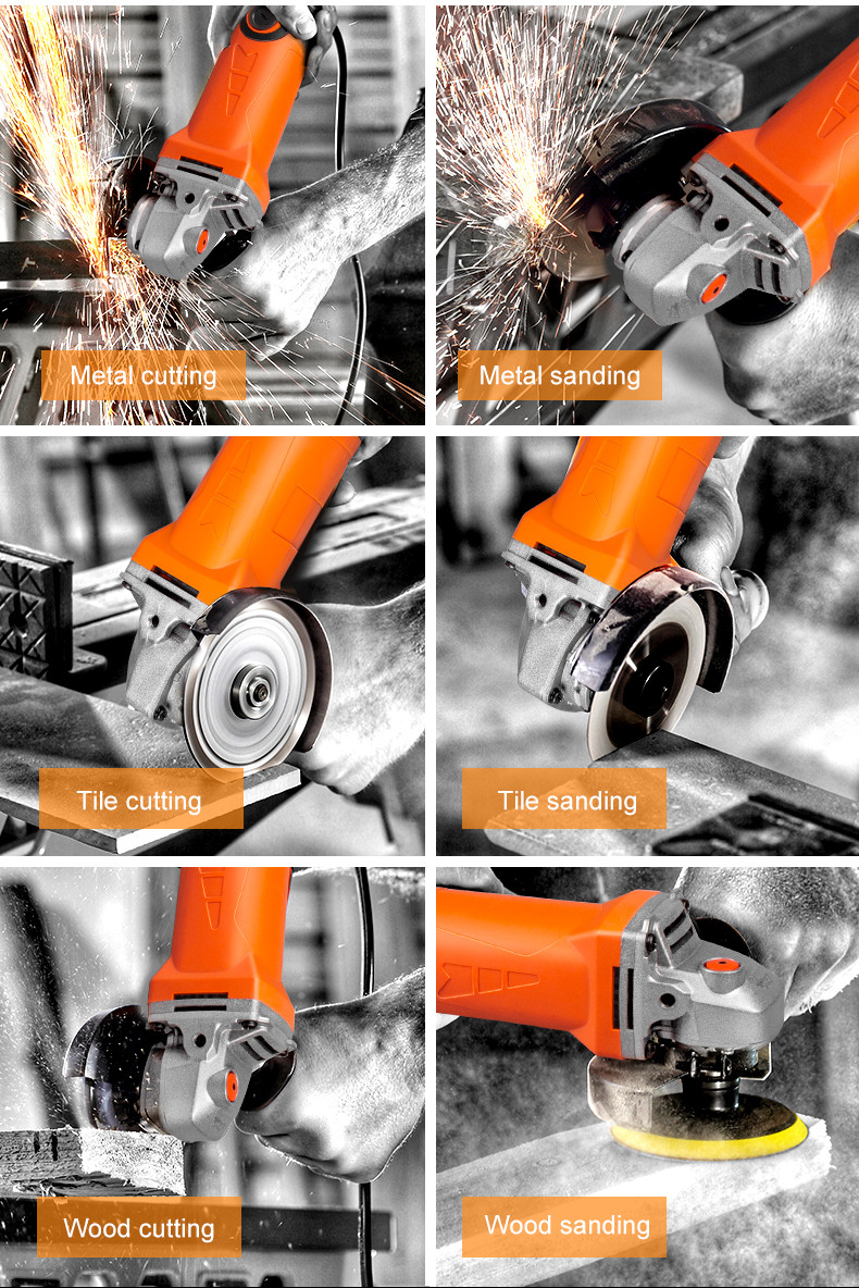 LOMVUM Multifunctional Professional Electric Angle Grinder