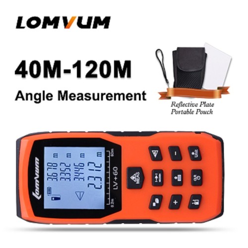 LOMVUM 40M Laser Ruler Digital Distance Meter Measurer Range Finder Laser Metreler