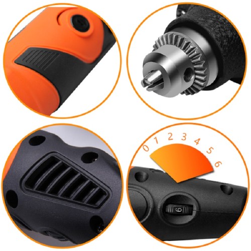 400W Mini Electric Grinder Multi-function Angle Grinder DIY Creative Drill Grinding Machine