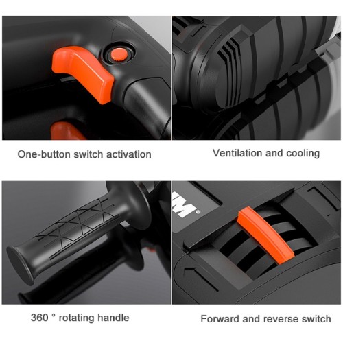 Electric Hammer Impact Drill Electric Pick Drill High Power Multifunctional Household Concrete Tools