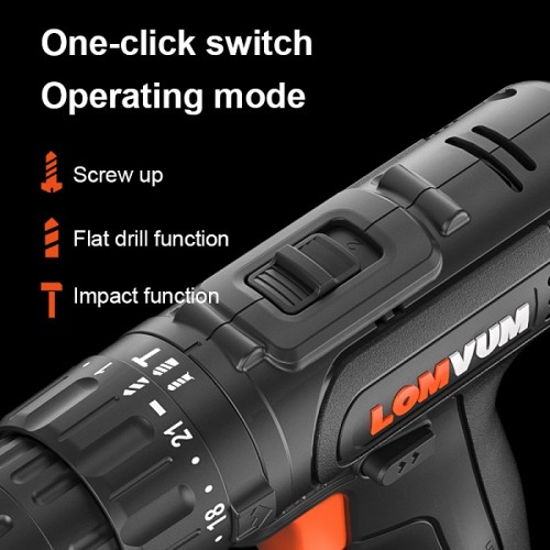 Electric Cordless 2000mAh Lithium-Ion Battery Impact Hammer Drill