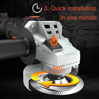 Power 21V Lithium Battery Brushless Cordless Grinding Multi-function Angle Grinder