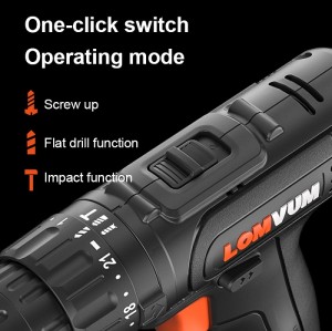 Double Speed Cordless Screwdriver Mini Rechargeable Drill