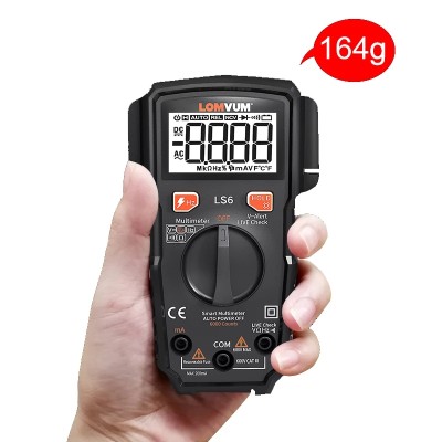 LS6 Intelligent Multimeter High-precision Automatic Multi-function Mini Portable Anti-burn Digital Table.