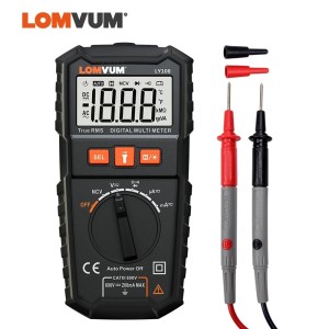 LY108 LOMVUM NCV Digital Multimeter Auto Ranging AC/DC voltage Meter Flash Back light Large Screen Ohm Tester