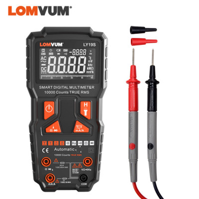 LY19S LOMVUM NCV Digital Multimeter 10000 counts Auto Ranging AC/DC voltage meter Flash light Back light Large Screen