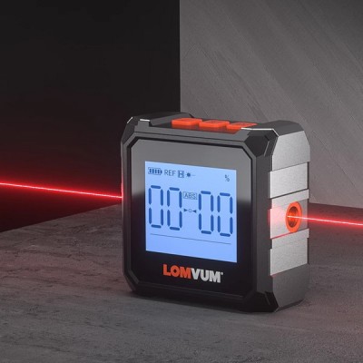 LOMVUM Digital Inclinometer Level Protractor Magnetic Electronic Level Spirit Box 360 Degree Mini Electronic Digital Protractor