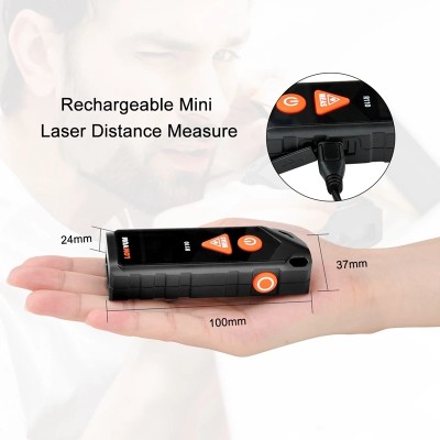 LOMVUM R110 Laser Distance Level Digital Curved Rangefinder Rena Laser Tape Build Measure Device Curved Suface Measure Tools.