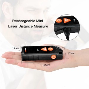 LOMVUM R110 Laser Distance Level Digital Curved Rangefinder Rena Laser Tape Build Measure Device Curved Suface Measure Tools.