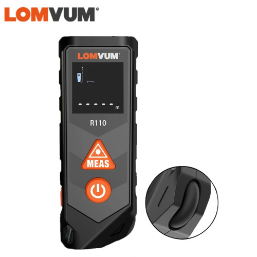 LOMVUM R110 Laser Distance Level Digital Curved Rangefinder Rena Laser Tape Build Measure Device Curved Suface Measure Tools.