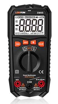 DM616/ DM66/ DM6S LOMVUM NCV Digital Multimeter 6000 counts Auto Ranging AC/DC voltage Meter Tester