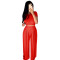 Hot New Products in Europe and America Ladies Casual Suit Wide Leg Pants Two-piece Set 3608