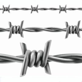 High tensile galvanized barbed   wire