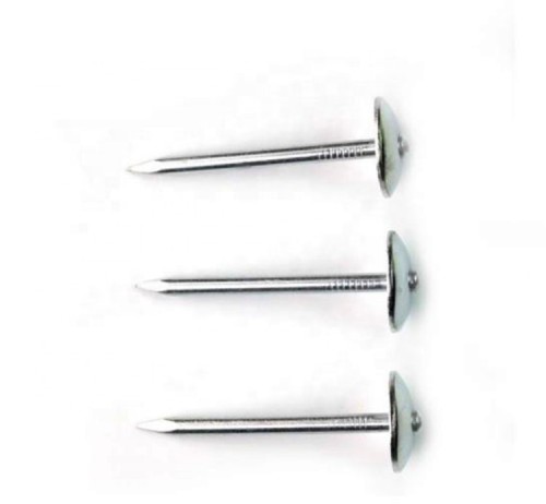 High strength roofing nails with umbrella head
