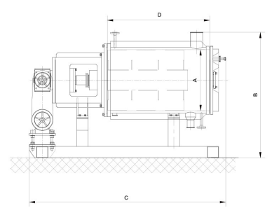 Evaporator thin film horizontal for pharmaceutical chemical use China manufacture Amtech evaporator