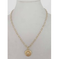lucite & metal necklace