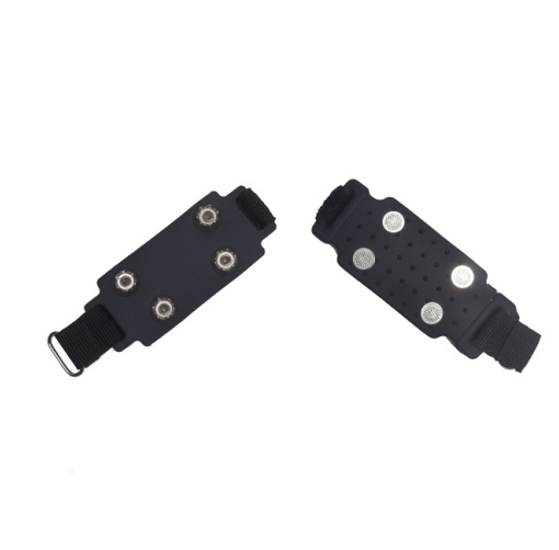 Remagy Sg-0113b 4 Spikes Rubber Lightweight  Ice Crampons   Easy To Put On And Take Off