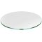 Round Flat Polished Edge Safety Glass Dining Table