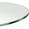 Round Flat Polished Edge Safety Glass Dining Table