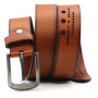 HANJUN Men's Leather Belt black 3.8*110 or customized Cow Hide