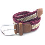 Colorful Unisex Leisure Polyester Braided Elastic Webbing Belts