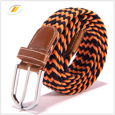 Colorful  Leisure  Braided Elastic Webbing Belts