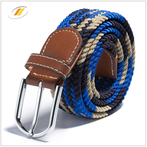 Colorful  Leisure  Braided Elastic Webbing Belts