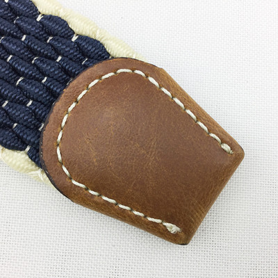 Mixed color elastic braided belt