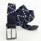 Mixed color elastic braided belt