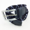 Mixed color elastic braided belt
