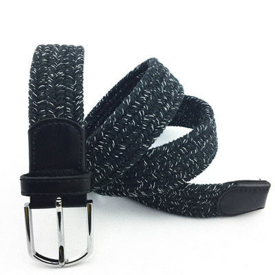 Mixed color elastic braided belt