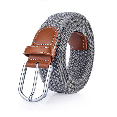 Mixed color elastic braided belt