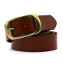 Italy Import Top Layer Cowhide Leather Waist belt Copper Buckle Belt