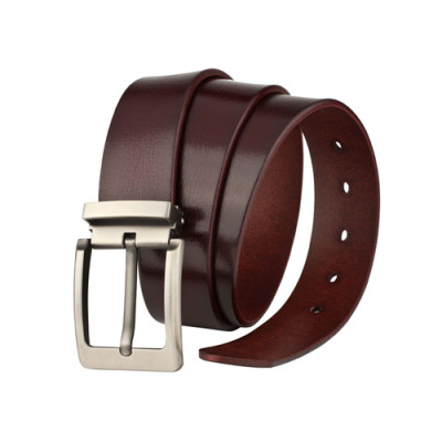 Custom Single Buckle Men Imported Genuine Leather Belt Cow Leather Belt