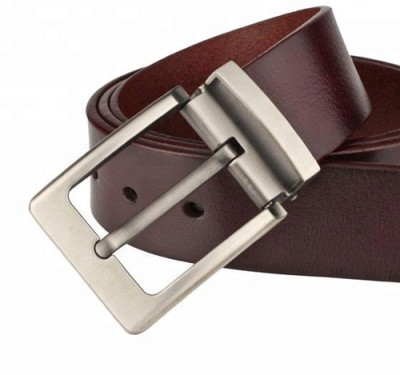 Custom Single Buckle Men Imported Genuine Leather Belt Cow Leather Belt
