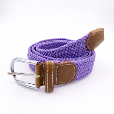 China Factory Custom Unisex Canvas Stretch Braided Elastic Belt