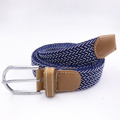 Customized Wholesale Polyester Knitted Elastic Braided Mens Belt