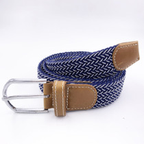Customized Wholesale Polyester Knitted Elastic Braided Mens Belt