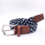 Synthetic Silk Braided Elastic Stretch Belts With Custom Logo