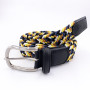 Synthetic Silk Braided Elastic Stretch Belts With Custom Logo