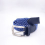 Top Quality Soft Elastic Braided Woven Silk Fabric Double Layer Elastic Belt for Men