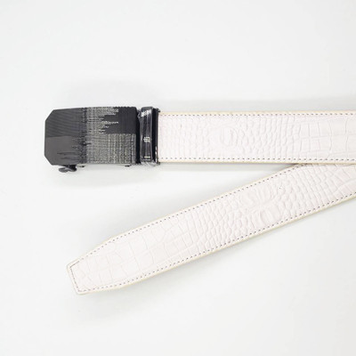 Boutique Automatic Buckle Crocodile Pattern Men Leather Personality Belt
