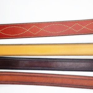 New Arrival Fashion Engraved Logo Genuine Leather Belt For Men