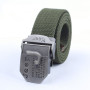 Hot Sale Retro Leather Alloy Buckle Breathable Canvas Belt