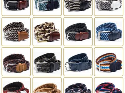 Fashionable Design Casual Elastic Belt Braided Belt For Unisex
