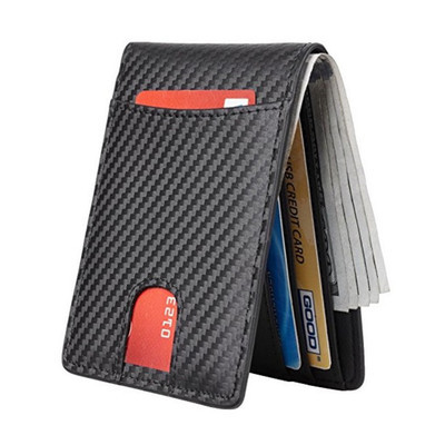 Men Genuine Leather Wallet Leather Card Holder Visa Credit Cards