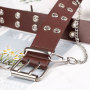 Fashion double exhaust eye chain clause Korean version of punk style ladies belt