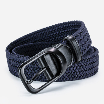 Light silk material golf belt, men's and women's sports all-match elastic belt, tooling elastic woven canvas belt
